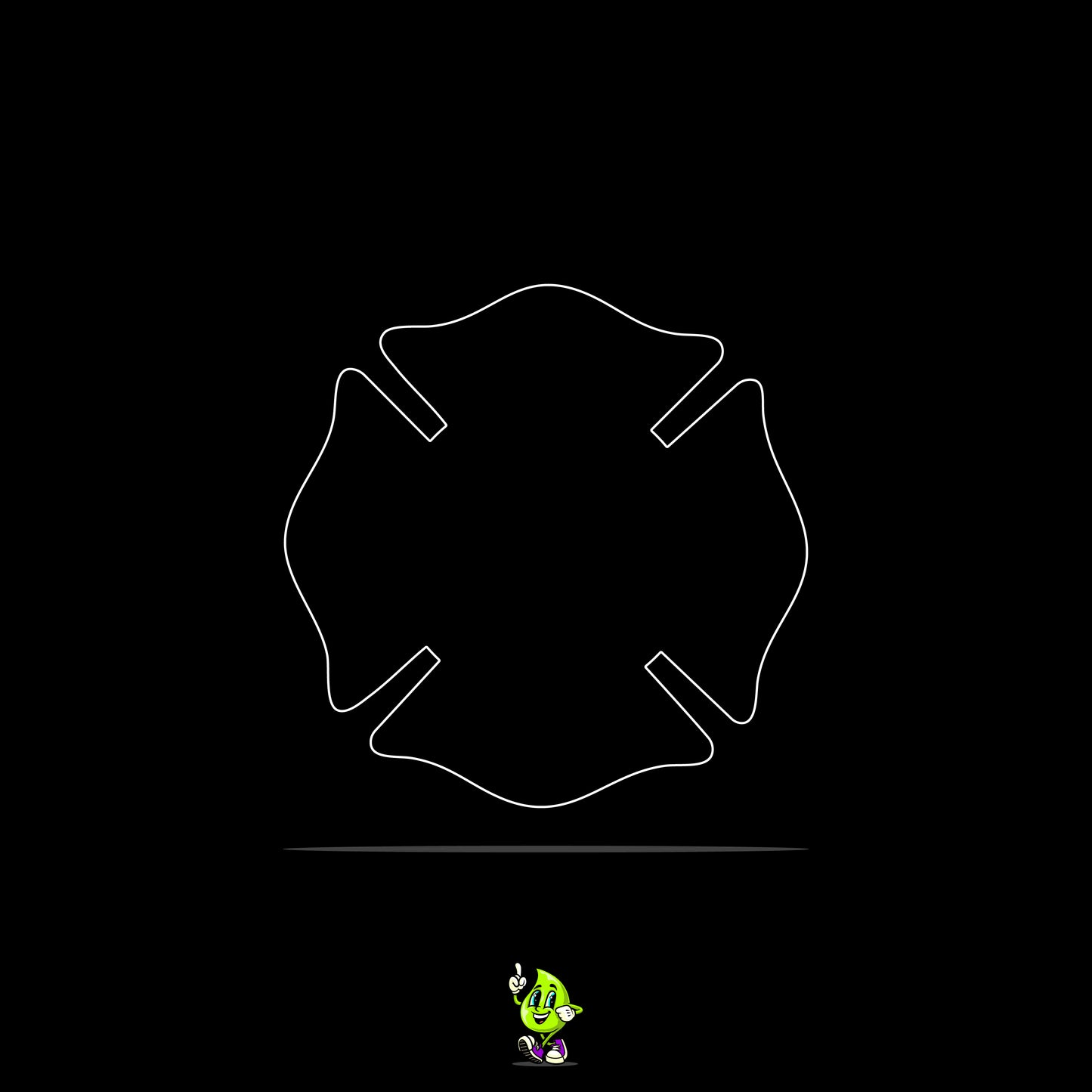 Blank Maltese Cross