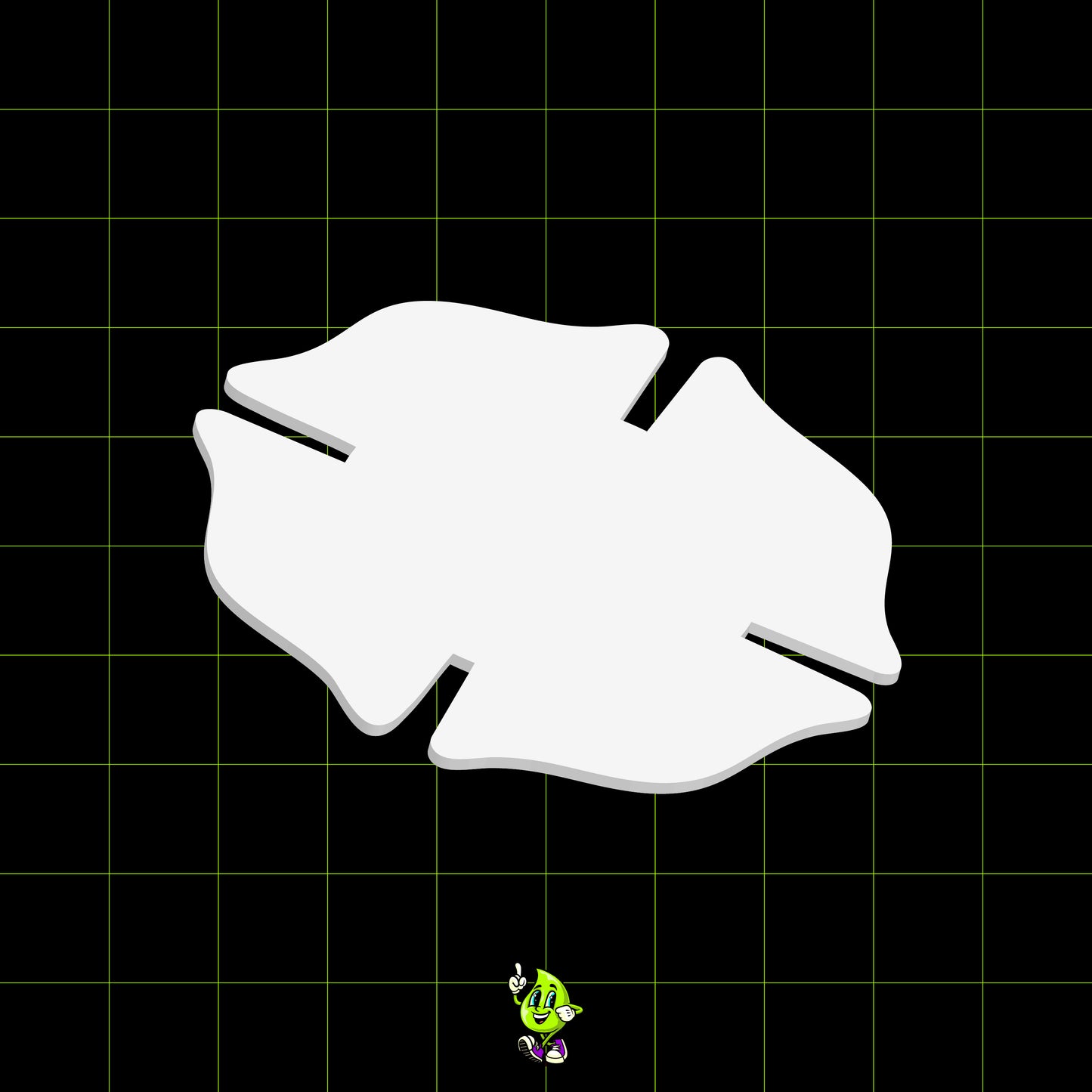 Blank Maltese Cross