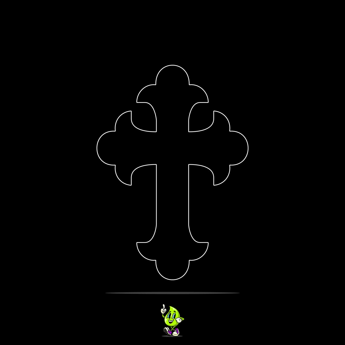 Blank Scallop Cross
