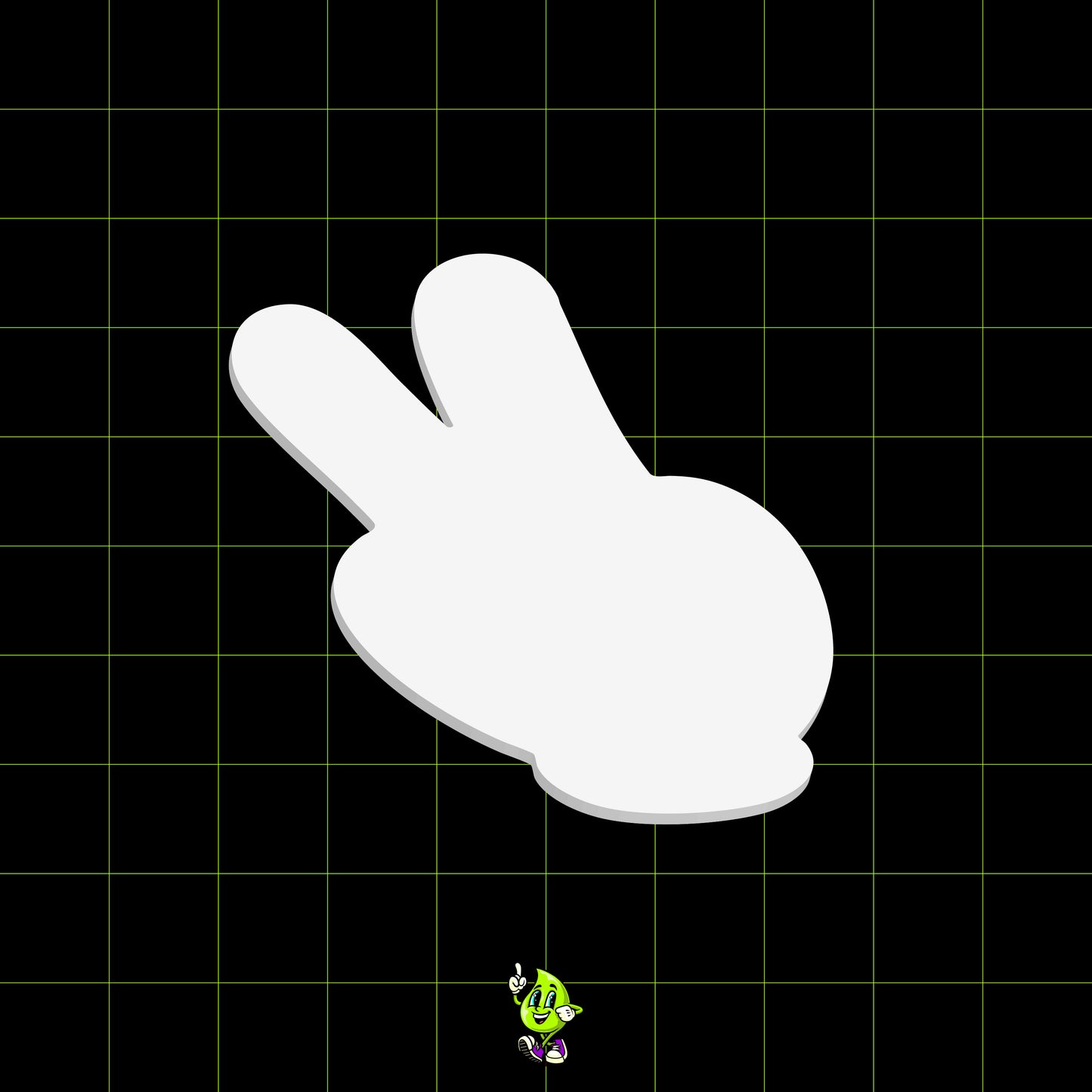 Blank Peace Fingers
