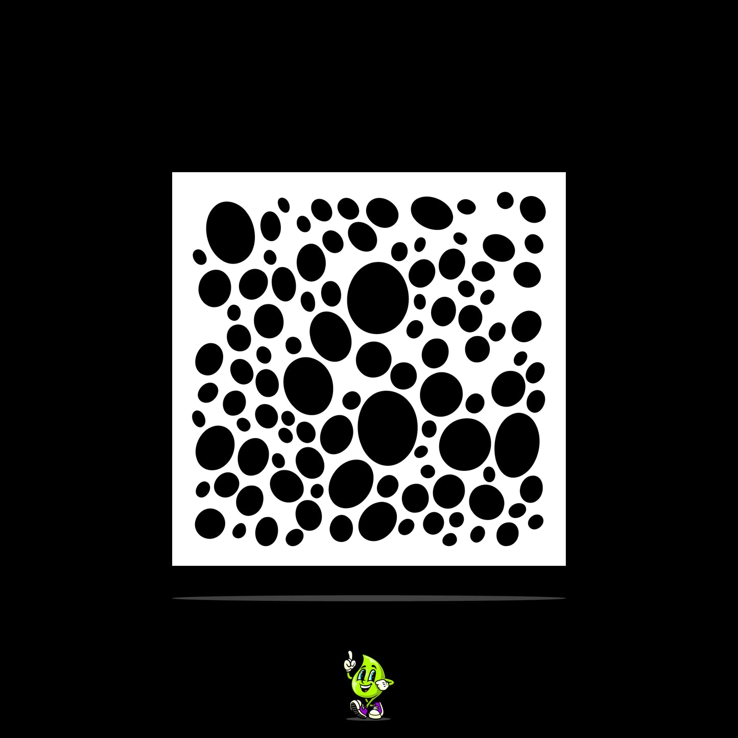 Bubbles Vinyl Stencil Pack – Set of 4