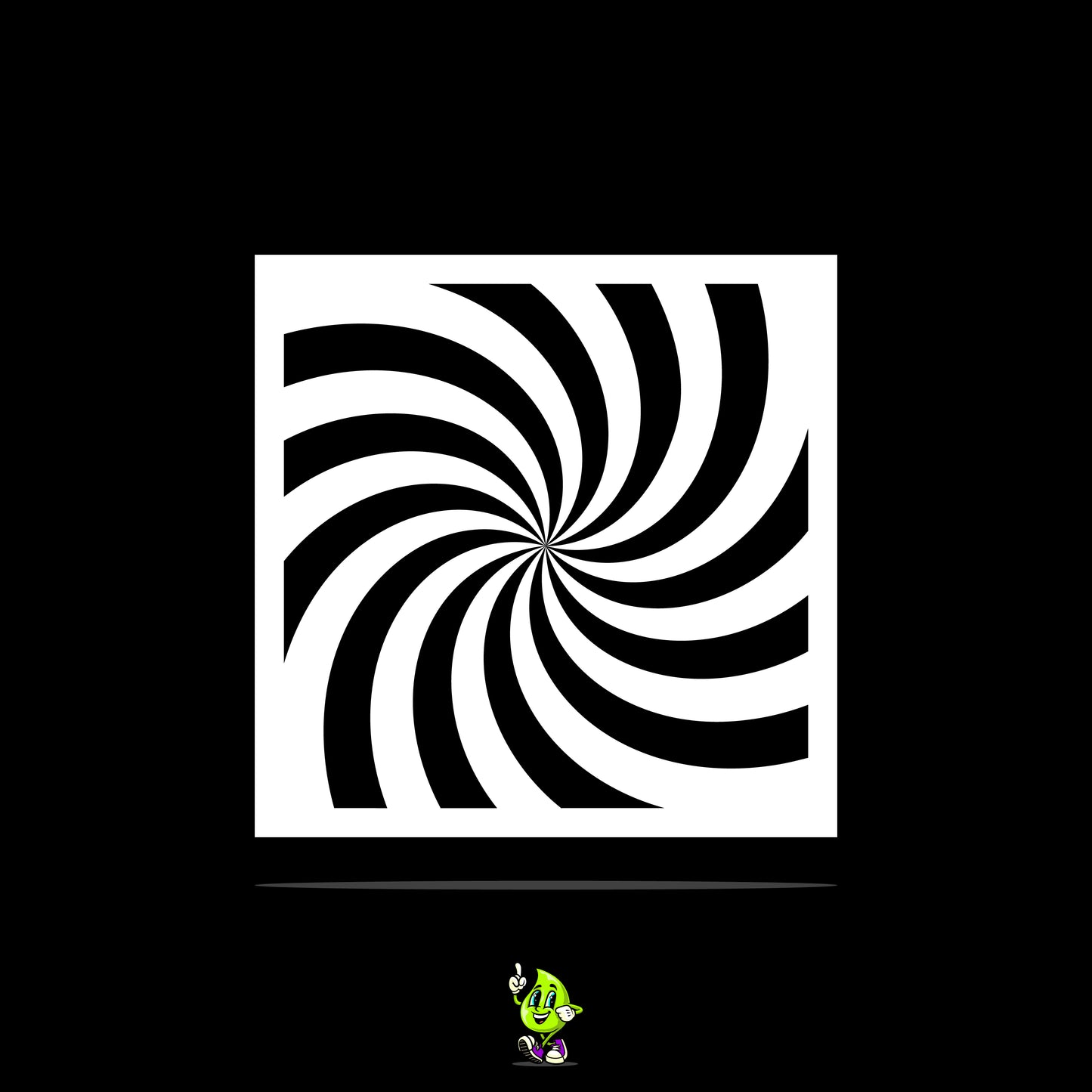 Spiral Vinyl Stencil Pack – Set of 4