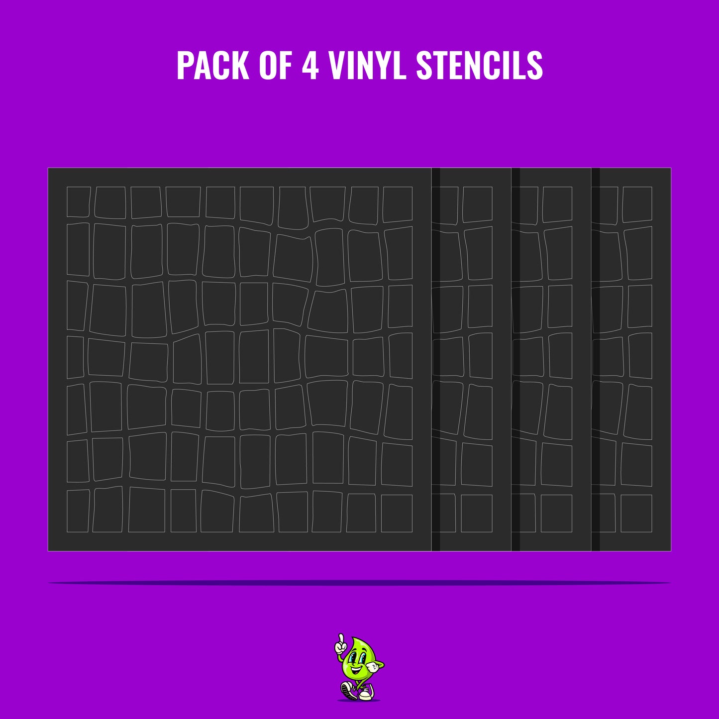 Net Vinyl Stencil Pack – Set of 4
