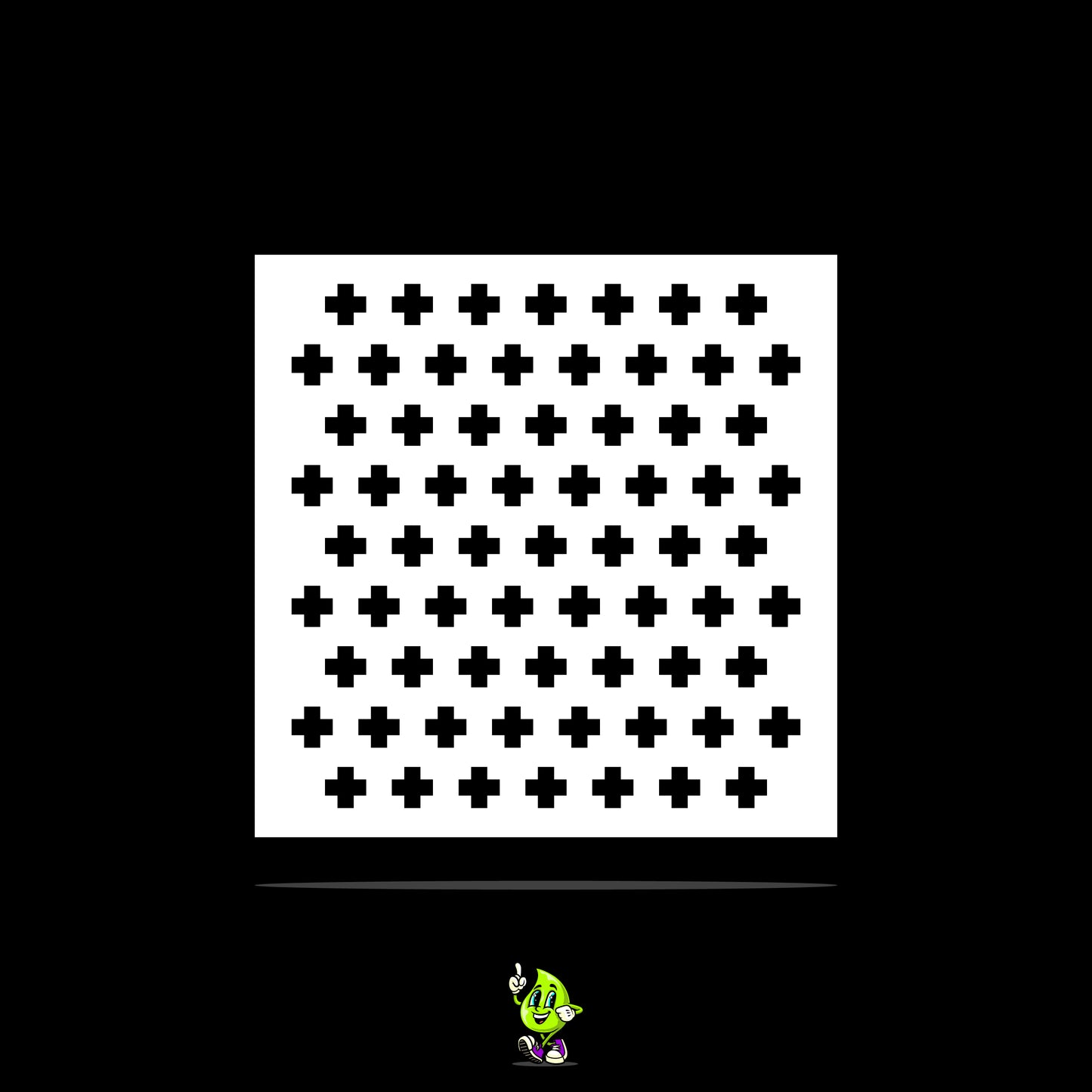 Cross I Vinyl Stencil Pack – Set of 4