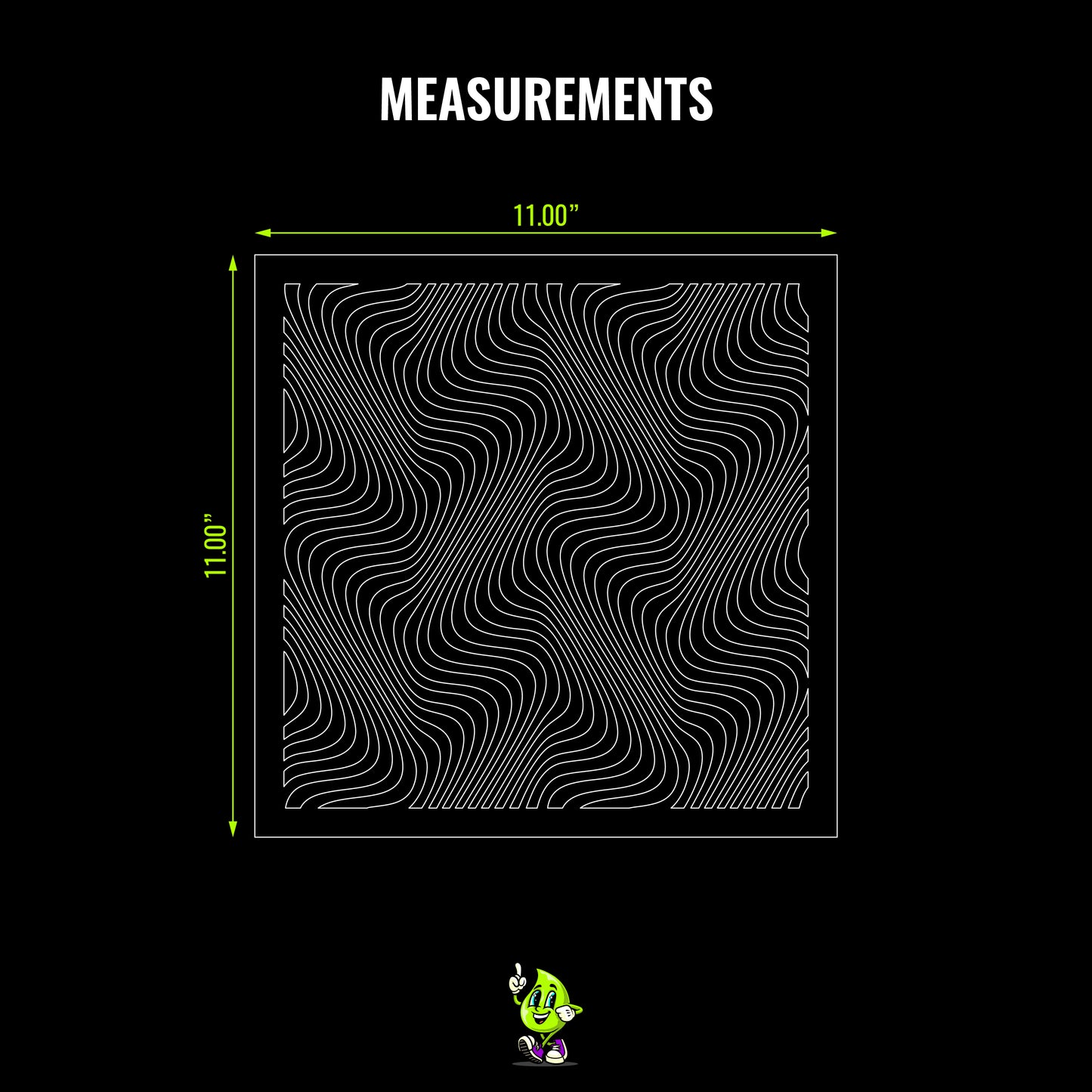 Optical Illusion I Vinyl Stencil Pack – Set of 4