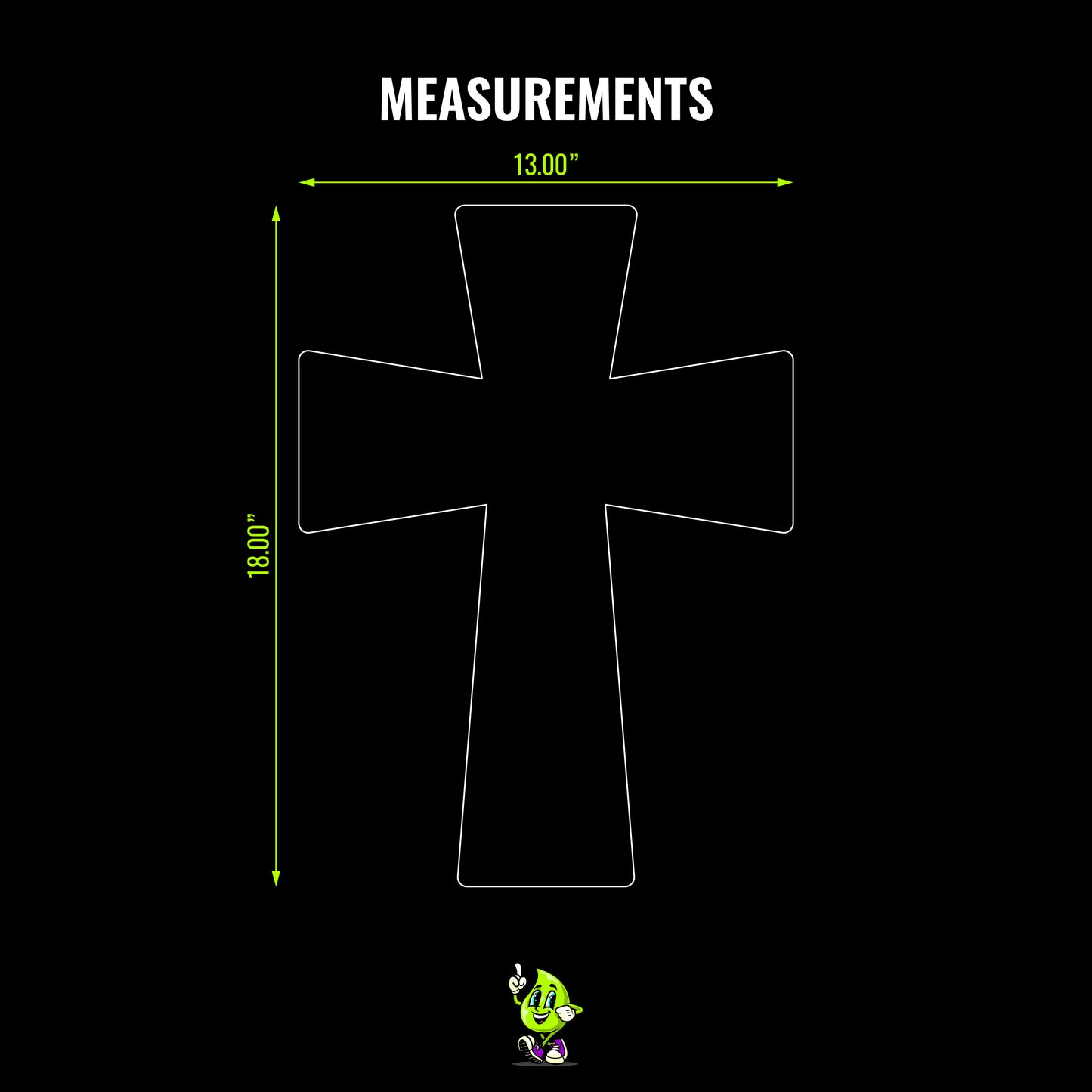 Blank Byzantine Cross