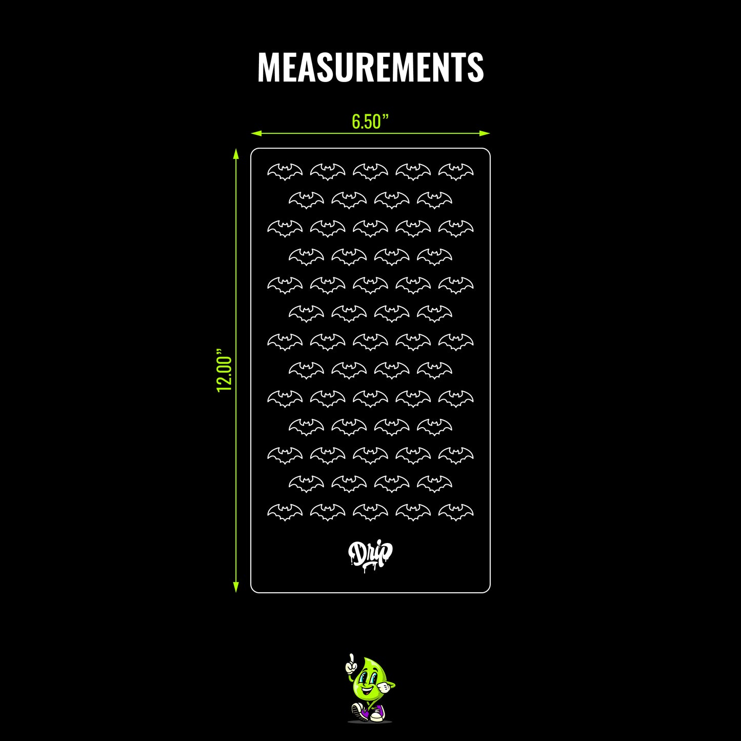 Mylar Stencil Bats