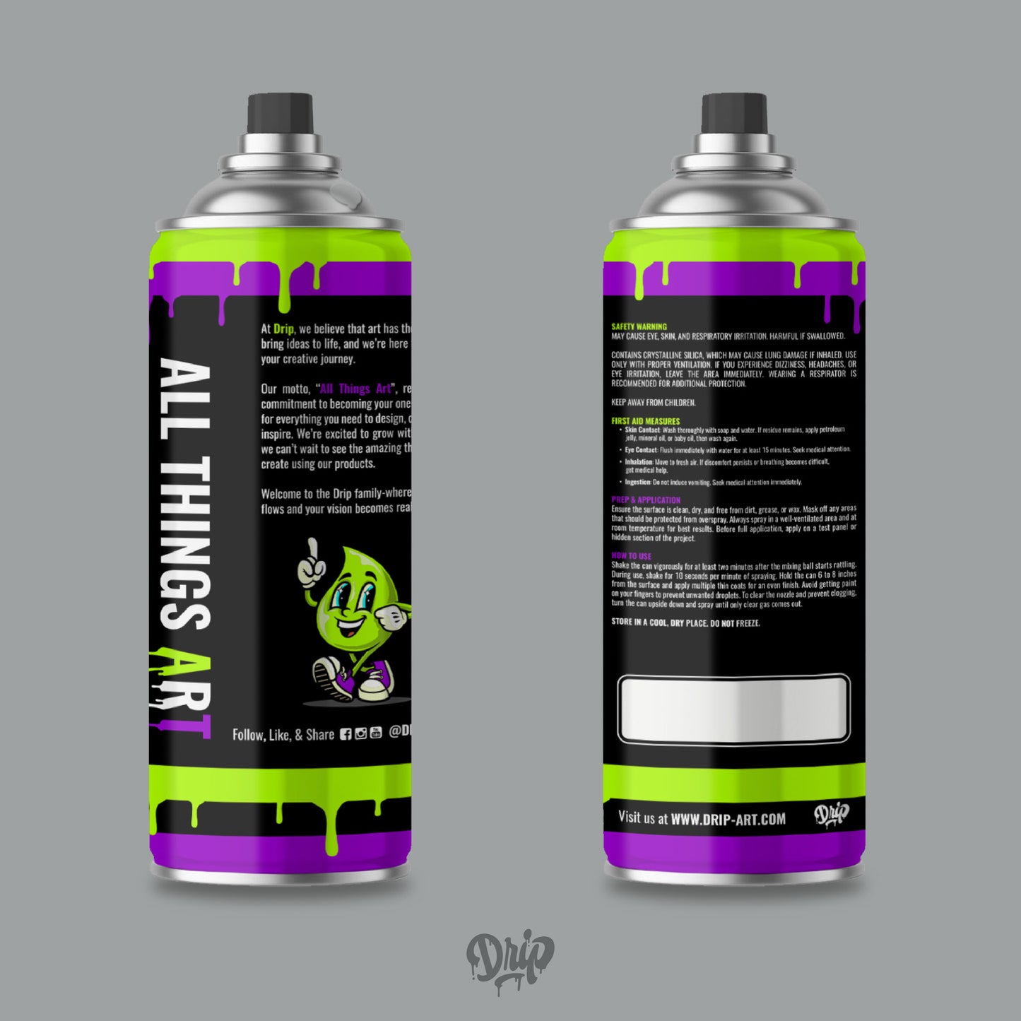 Pewter Spray Can (12oz)