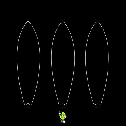 Blank Surfboard Bundle (3pcs)