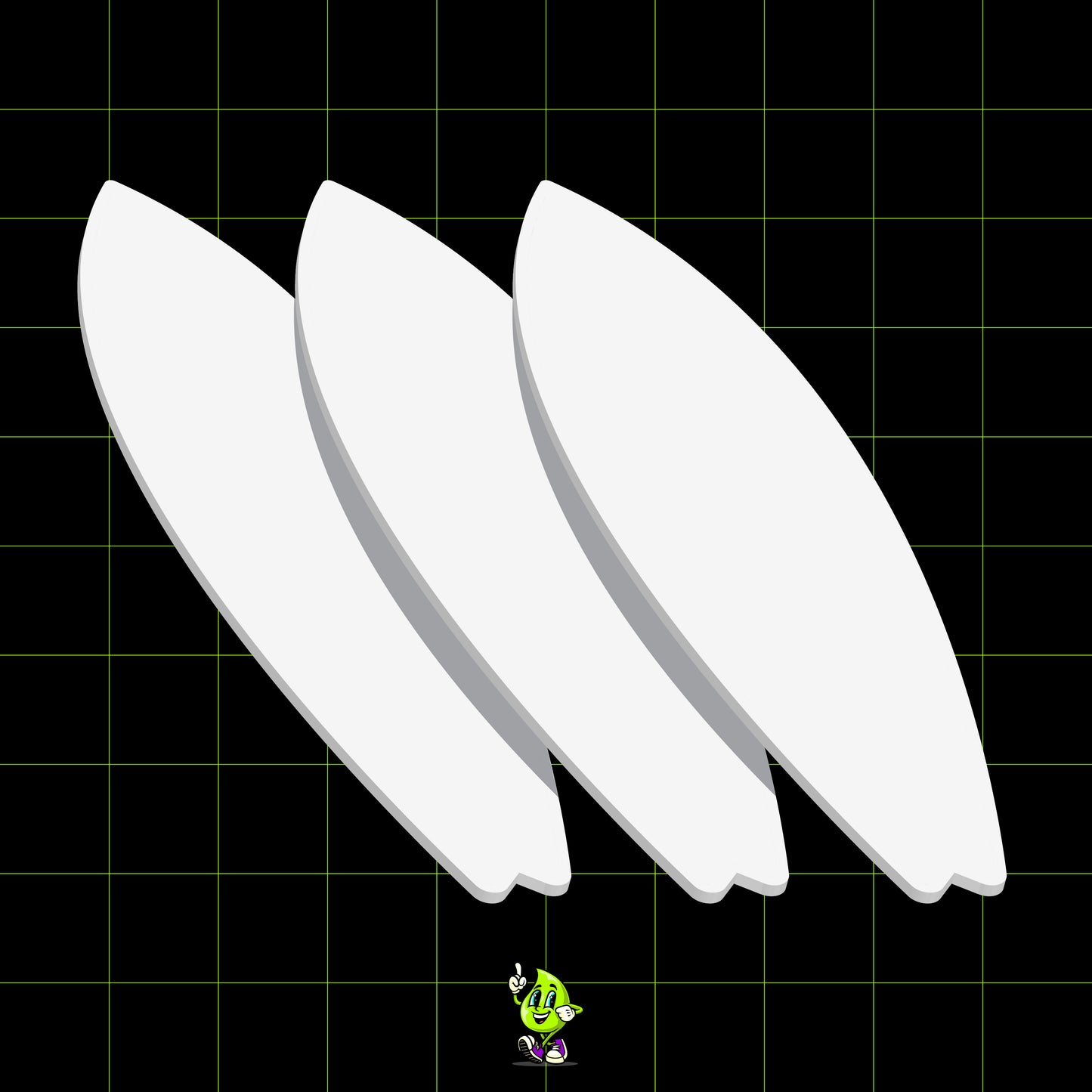 Blank Surfboard Bundle (3pcs)