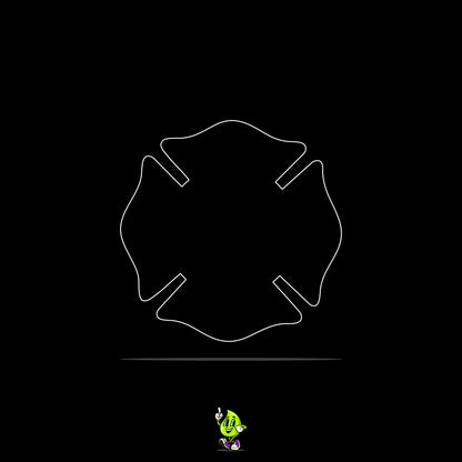 Blank Maltese Cross