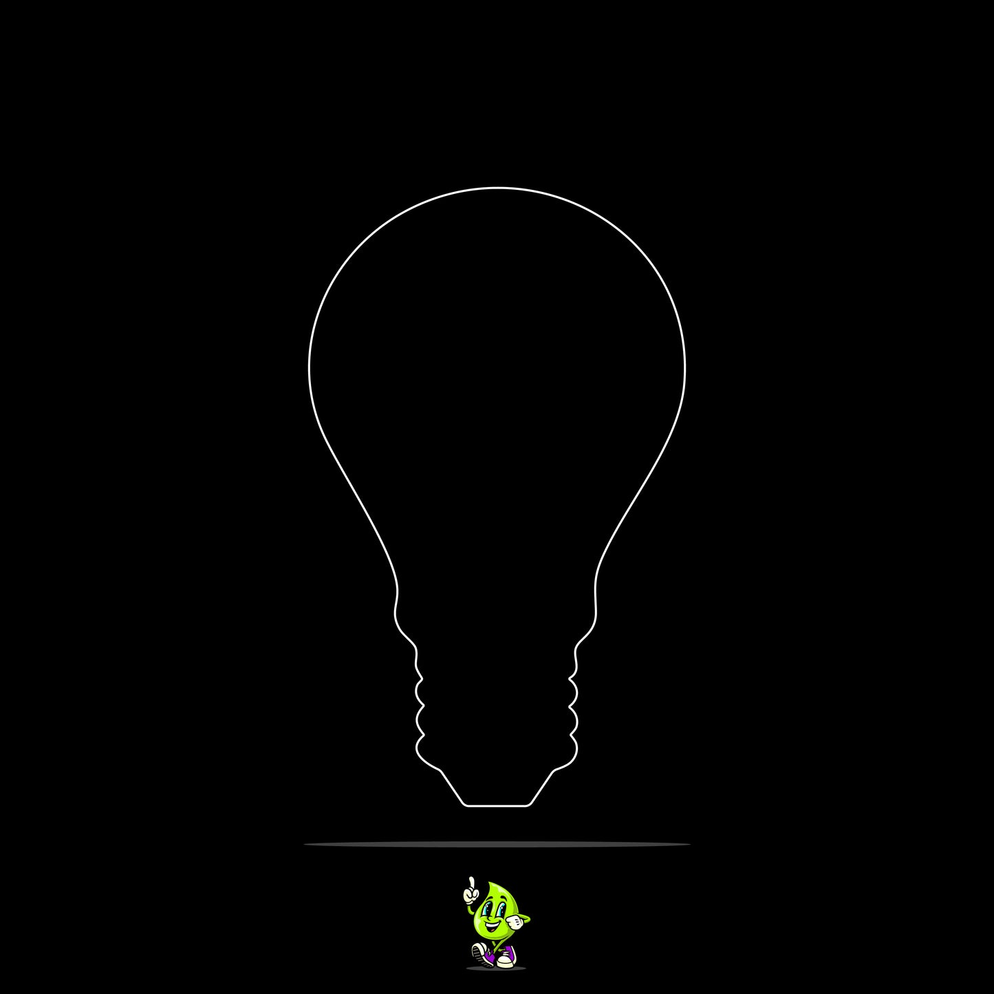 Blank Light Bulb
