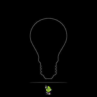 Blank Light Bulb