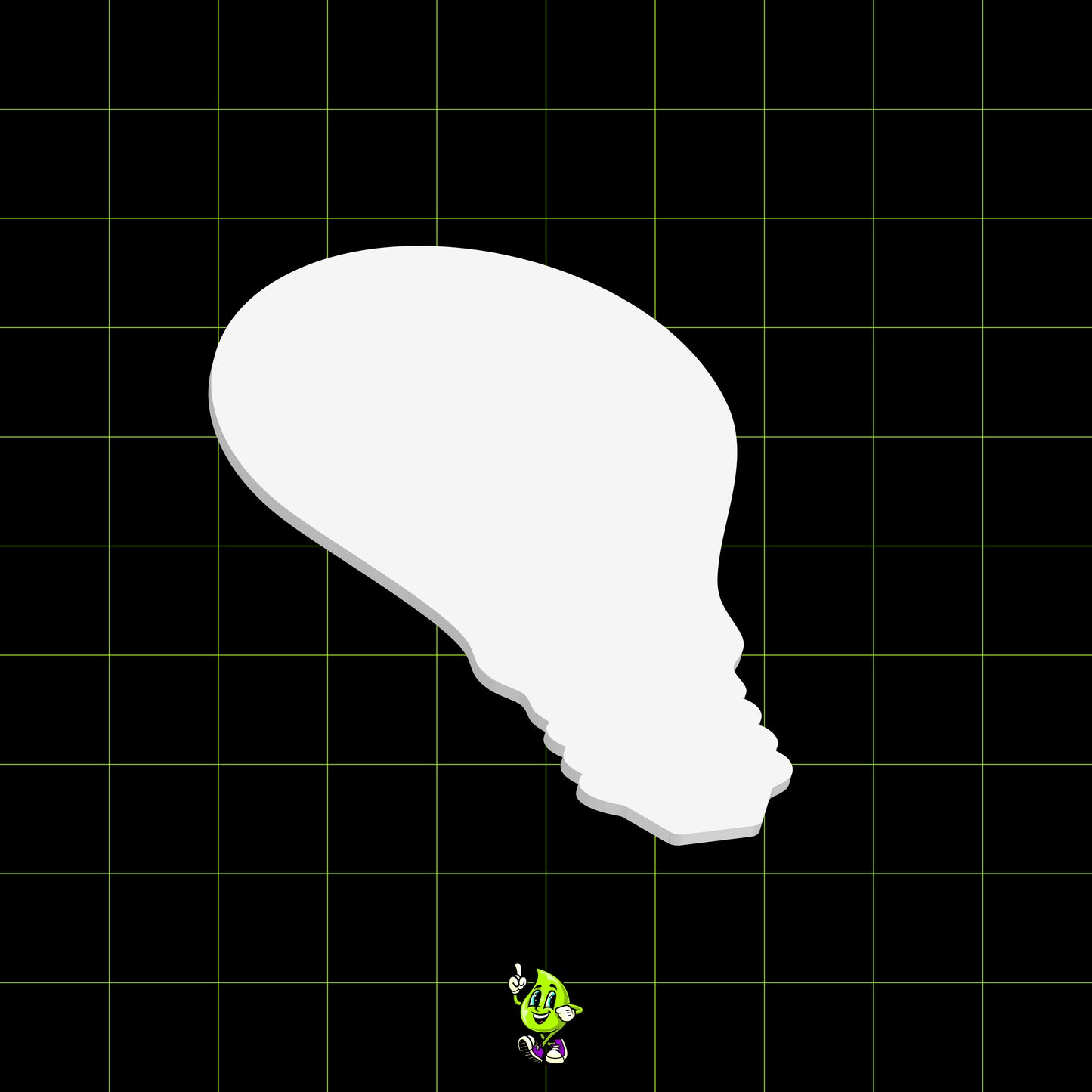 Blank Light Bulb