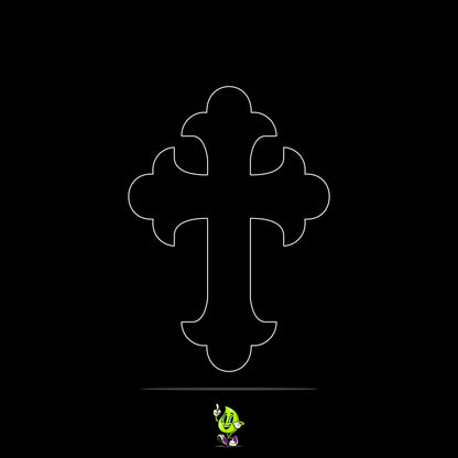 Blank Scallop Cross