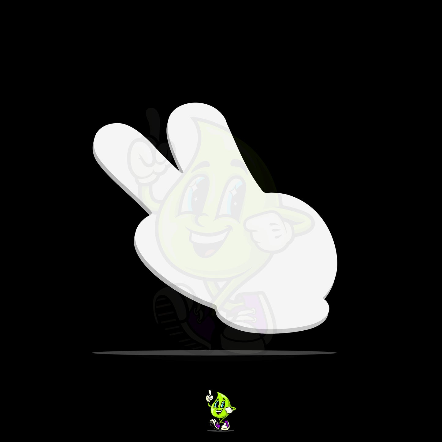 Blank Peace Fingers