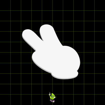 Blank Peace Fingers