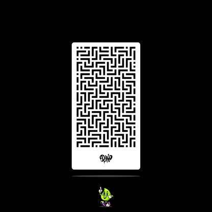 Mylar Stencil Labyrinth