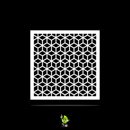 Cube Vinyl Stencil Pack – Set of 4