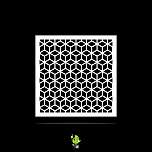 Cube Vinyl Stencil Pack – Set of 4