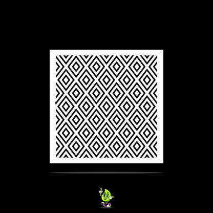 Diamonds Vinyl Stencil Pack – Set of 4