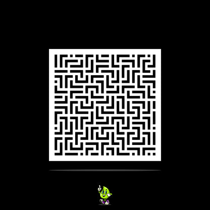Labyrinth Vinyl Stencil Pack – Set of 4