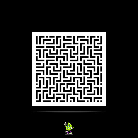 Labyrinth Vinyl Stencil Pack – Set of 4