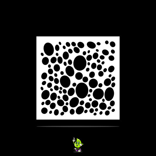 Bubbles Vinyl Stencil Pack – Set of 4