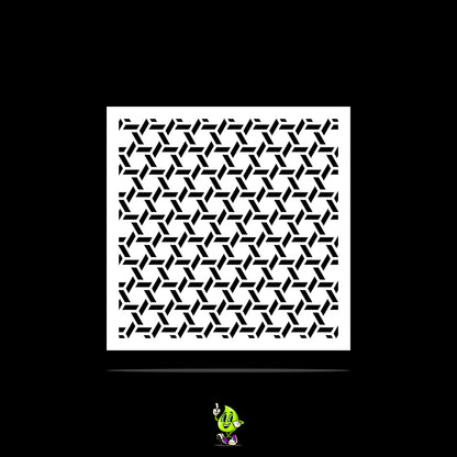 Hexahedron Vinyl Stencil Pack – Set of 4