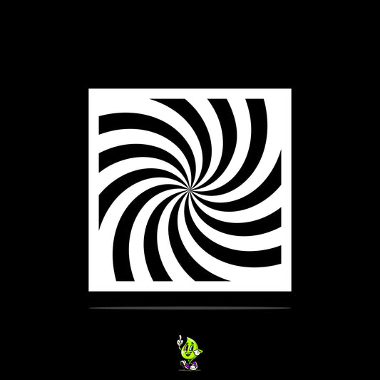 Spiral Vinyl Stencil Pack – Set of 4