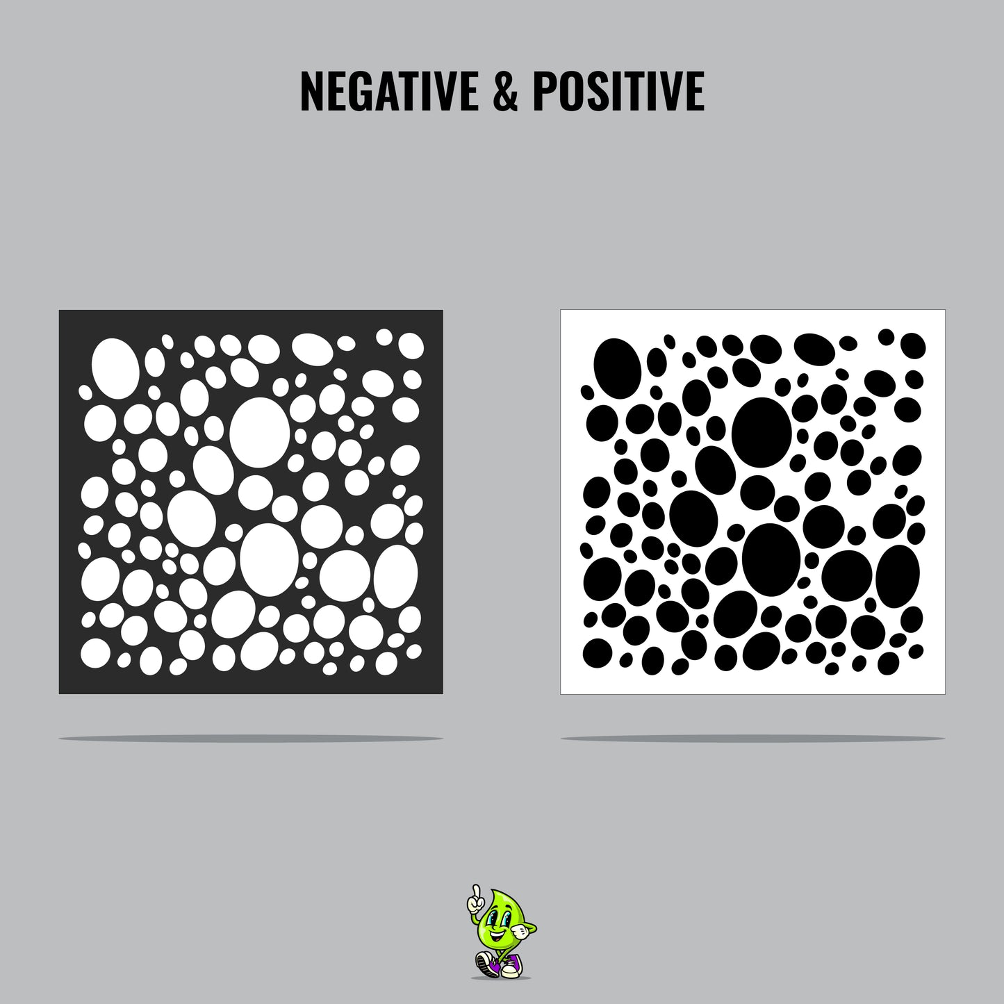 Bubbles Vinyl Stencil Pack – Set of 4