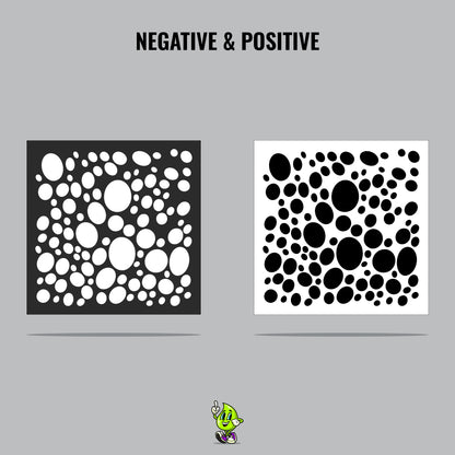 Bubbles Vinyl Stencil Pack – Set of 4
