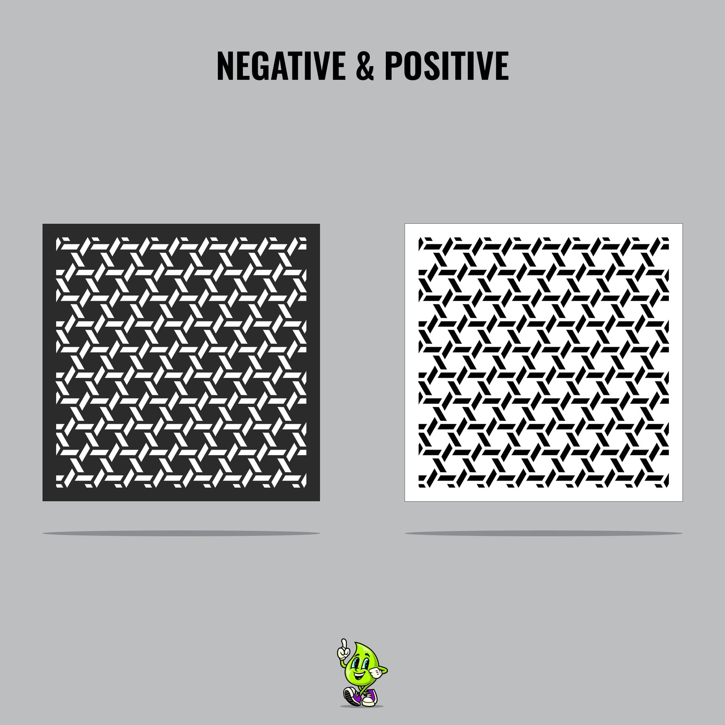Hexahedron Vinyl Stencil Pack – Set of 4