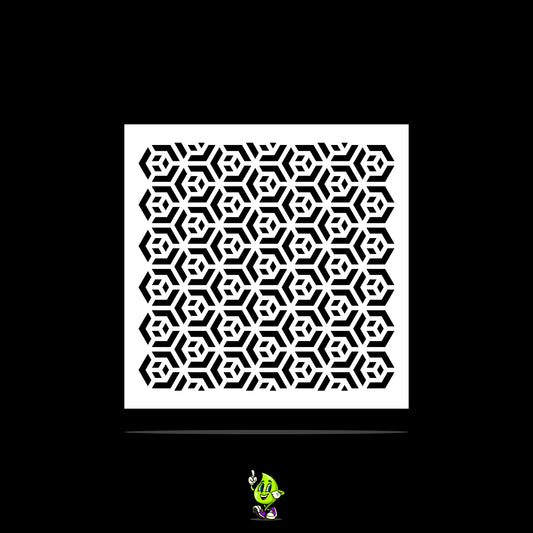 Hex Vinyl Stencil Pack – Set of 4