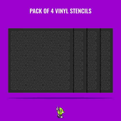 Helix Vinyl Stencil Pack – Set of 4