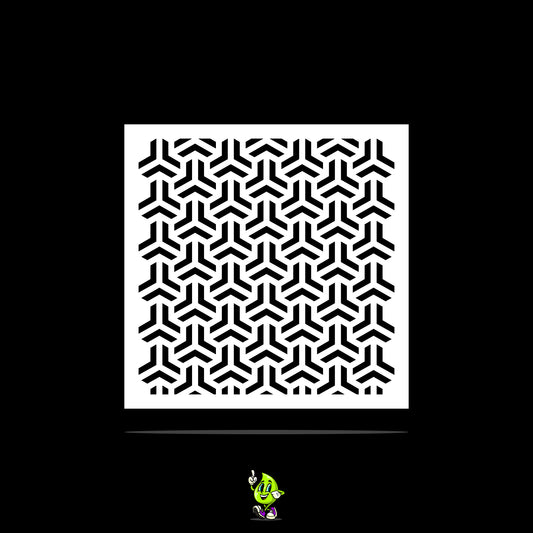 Y Geometric Vinyl Stencil Pack – Set of 4