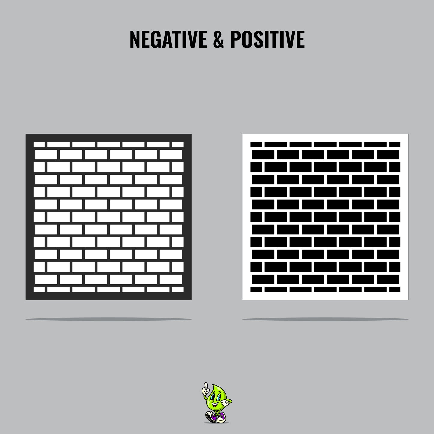 Bricks Vinyl Stencil Pack – Set of 4