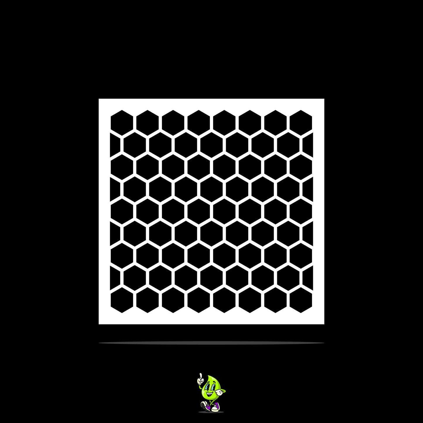 Honeycomb Vinyl Stencil Pack – Set of 4