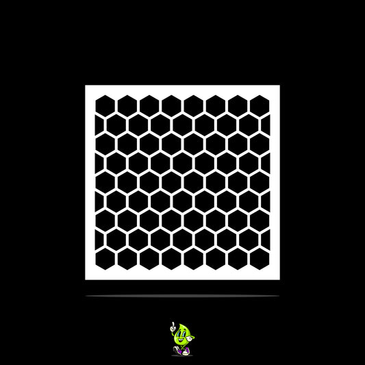 Honeycomb Vinyl Stencil Pack – Set of 4