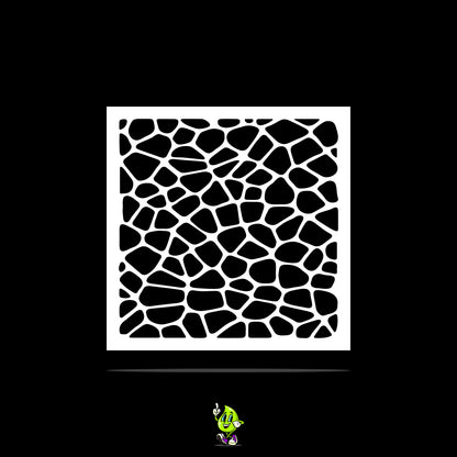 Cobblestone Vinyl Stencil Pack – Set of 4