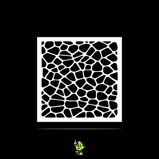 Cobblestone Vinyl Stencil Pack – Set of 4