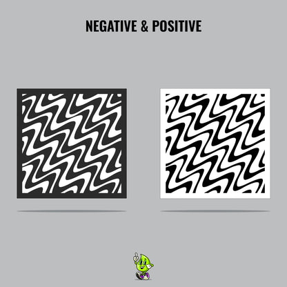 Ripples Vinyl Stencil Pack – Set of 4
