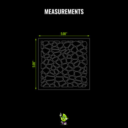 Cobblestone Vinyl Stencil Pack – Set of 4