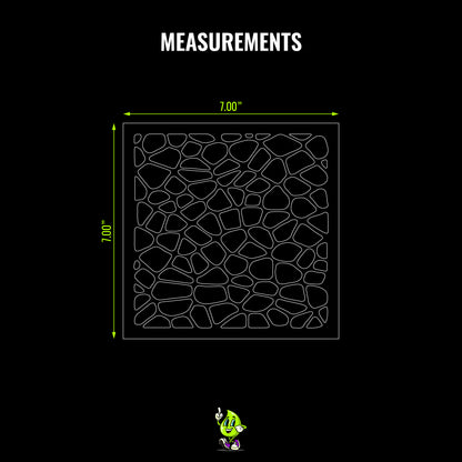 Cobblestone Vinyl Stencil Pack – Set of 4