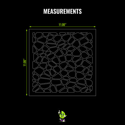 Cobblestone Vinyl Stencil Pack – Set of 4