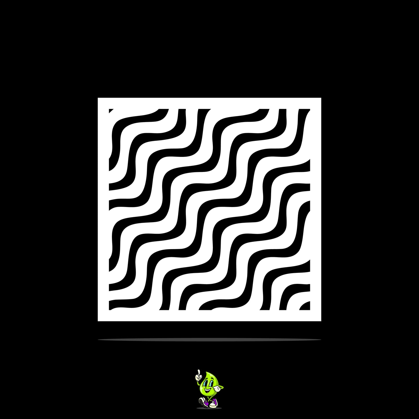 Waves Vinyl Stencil Pack – Set of 4