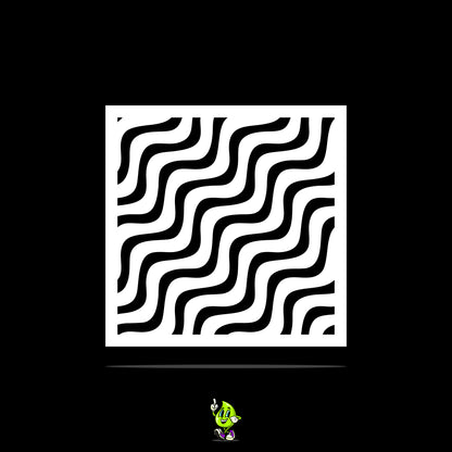 Waves Vinyl Stencil Pack – Set of 4