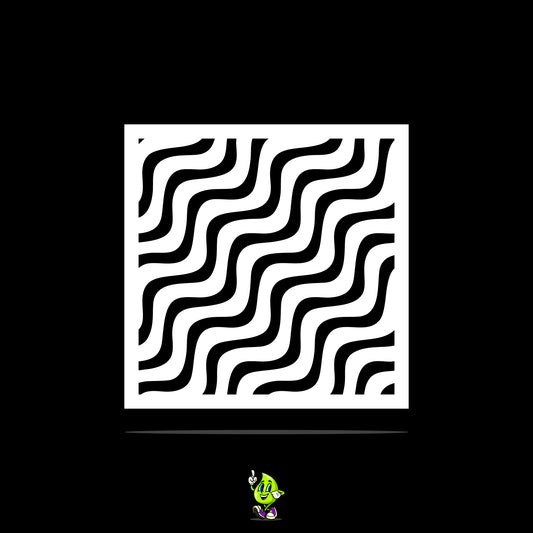 Waves Vinyl Stencil Pack – Set of 4