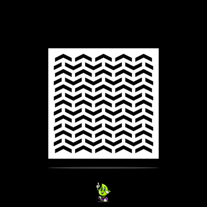Chevron Vinyl Stencil Pack – Set of 4