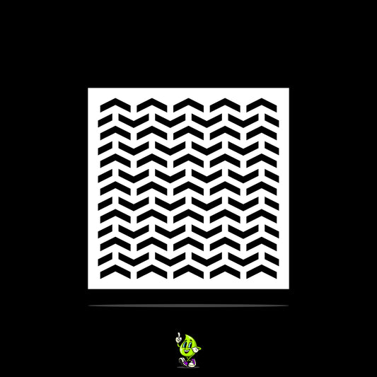 Chevron Vinyl Stencil Pack – Set of 4